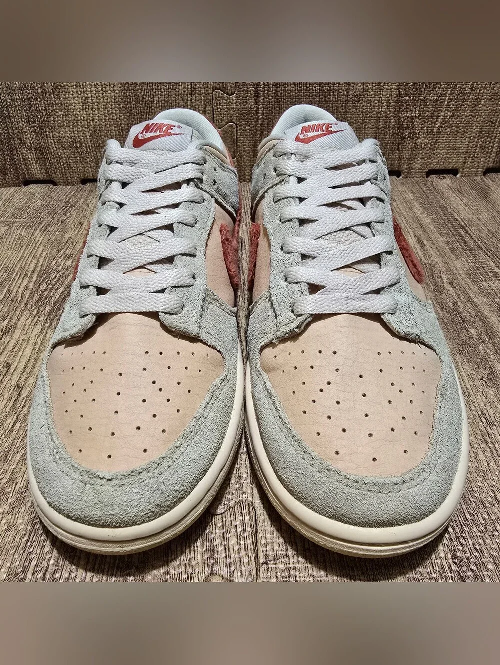 Nike Dunk Low Terry Swoosh Womens Size 9 US Mars Stone Suede DZ4706-200 No Box